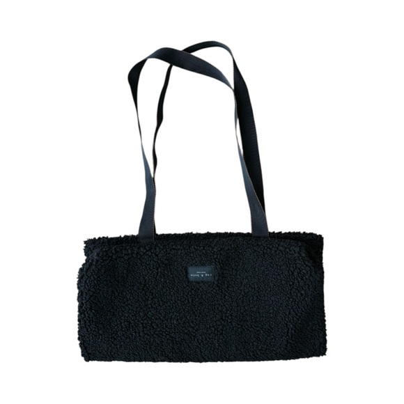 Rag & Bone Addison Sherpa Tote Bag Black - Picture 5 of 5